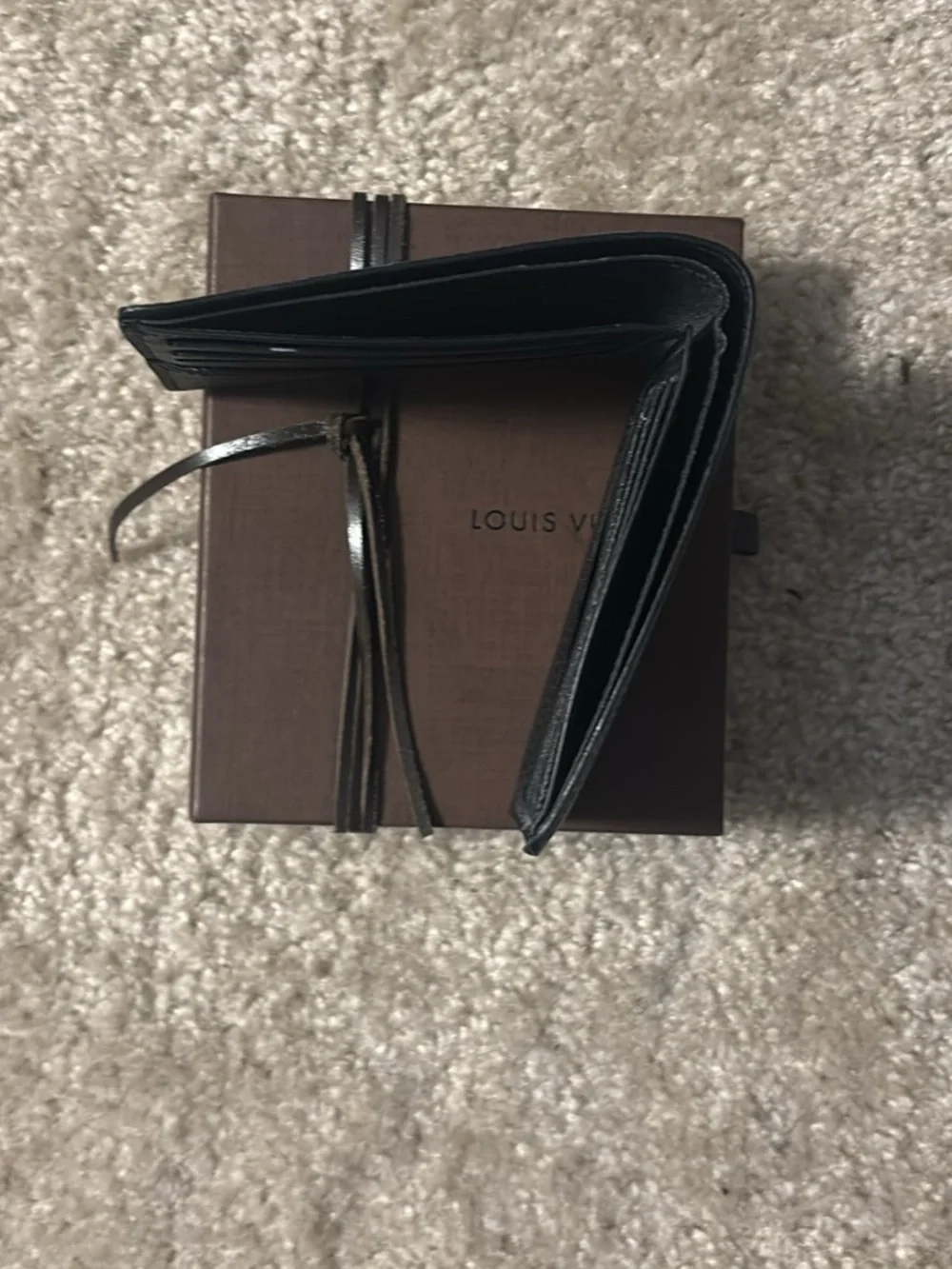 Louis Vuitton Black and Blue Damier Card Holder